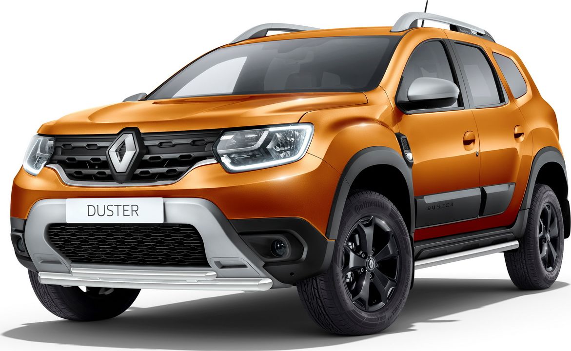 Защита Rival переднего бампера d57+d42 для Renault Duster II 2021-2026. Артикул R.4706.001