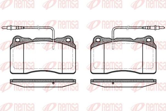 Тормозные колодки Remsa. Артикул 0666.14
