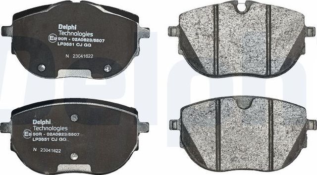 Тормозные колодки Delphi (Low-Metallic). Артикул LP3651