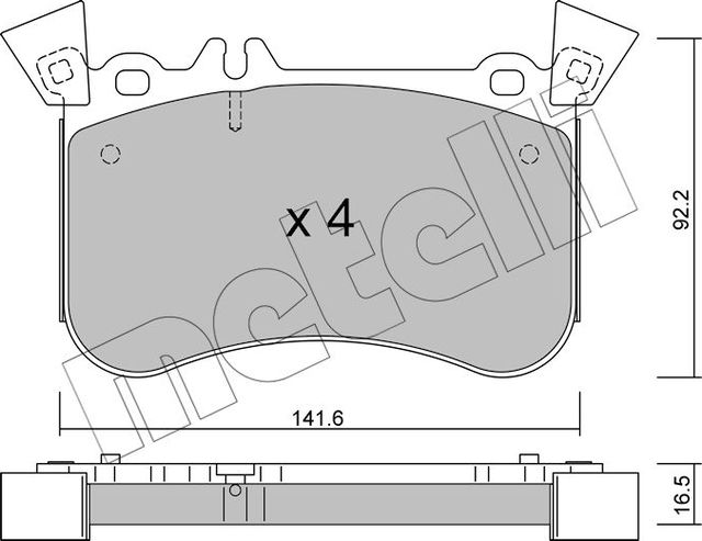 Тормозные колодки Metelli. Артикул 22-1133-1