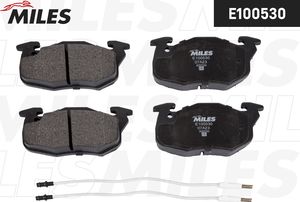 Тормозные колодки Miles (Semi-Metallic) передние для Citroen Saxo 1996-2004. Артикул E100530