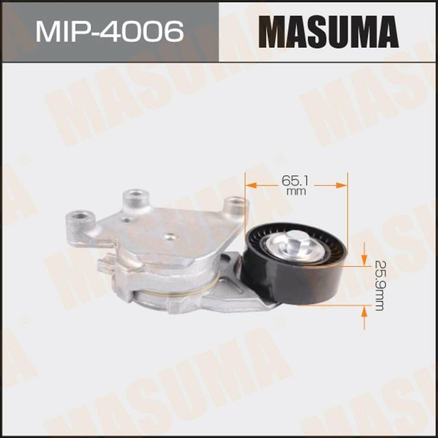 Натяжной ролик (натяжитель) приводного клинового зубчатого ремня Masuma. Артикул MIP-4006