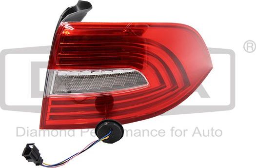Фонарь задний DPA правый для Skoda Superb II 2009-2015. Артикул 99451334202