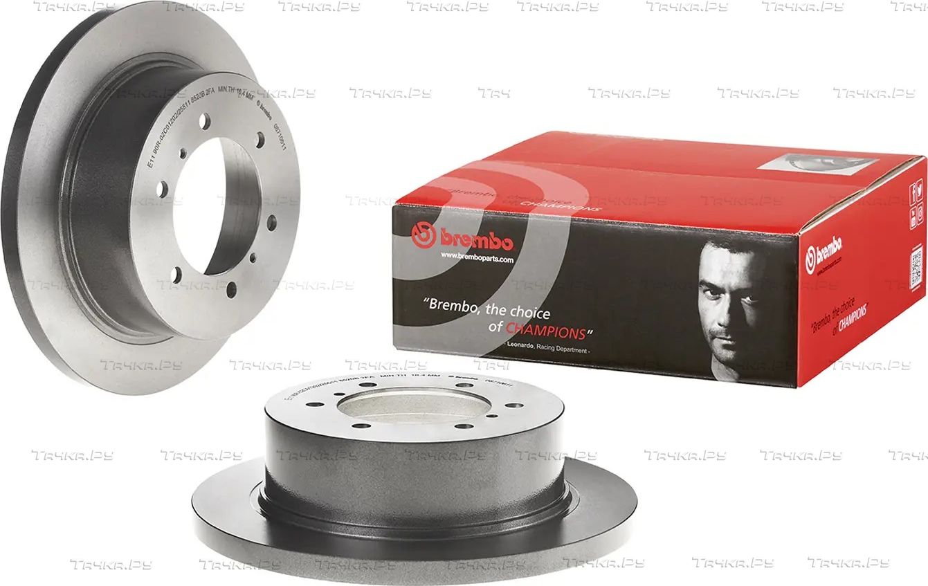 Тормозной диск Brembo UV Coated задний для Mitsubishi L400 1995-2005. Артикул 08.7106.11