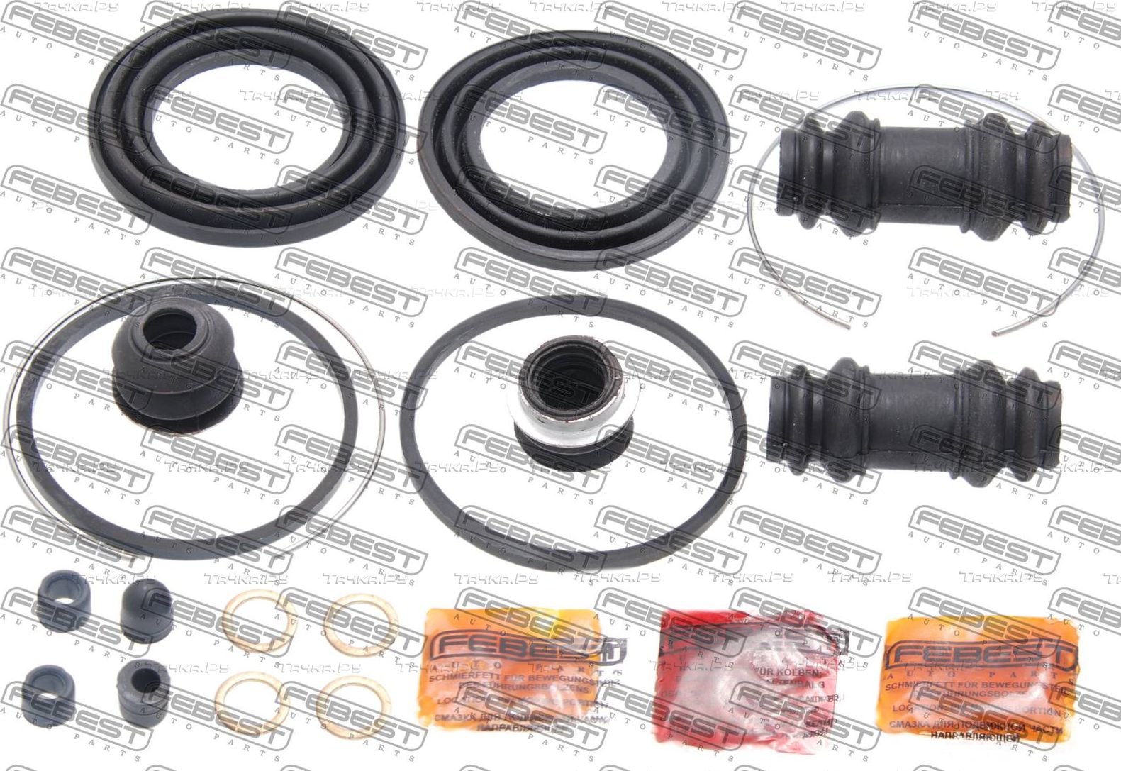 Ремкомплект тормозного суппорта Febest передний для Toyota Lite Ace IV 1992-1995. Артикул 0175-TCR10F