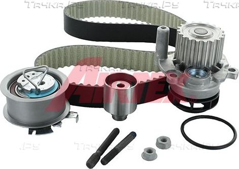 Помпа (водяной насос) с комплектом ремня ГРМ Airtex для SEAT Leon I 2000-2006. Артикул WPK-199801