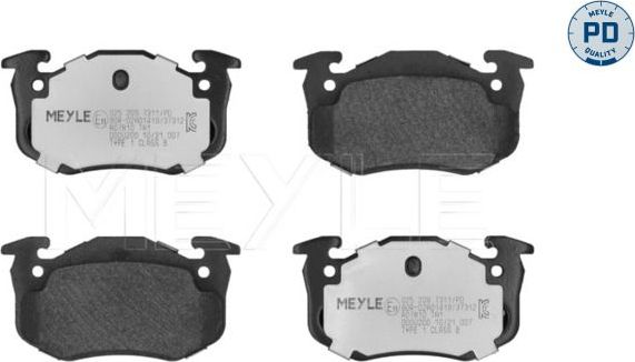 Тормозные колодки Meyle PD. Артикул 025 209 7311/PD