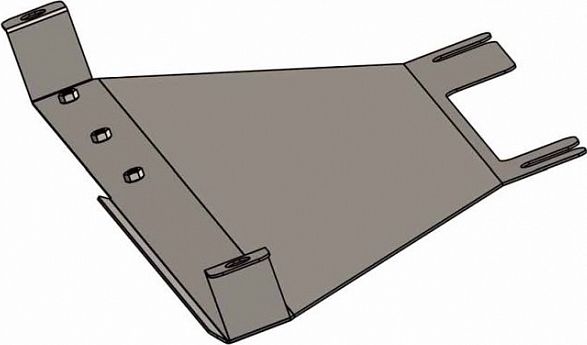 Защита алюминиевая Alfeco для РК Haval H9 4WD 2018-2026. Артикул ALF.55.063 AL4