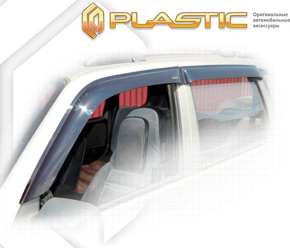 Дефлекторы СА Пластик для окон (Classic полупрозрачный) Chevrolet Niva 2009-2020. Артикул 2010030303833