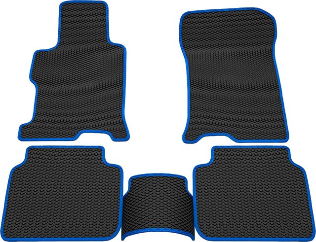 Коврики Rezkon EVA для салона Honda Accord IX 2012-2015 Синий кант. Артикул 9019005203