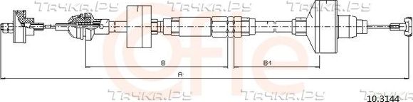 Трос сцепления Cofle. Артикул 10.3144