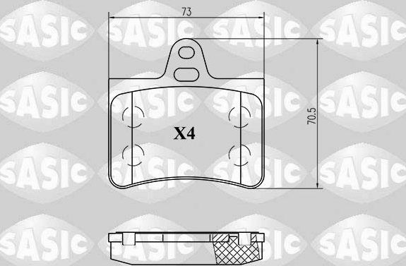 Тормозные колодки Sasic. Артикул 6210034