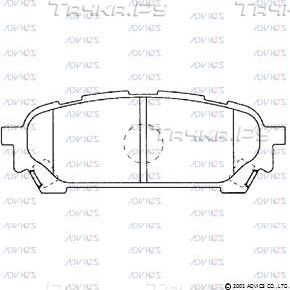 Тормозные колодки Advics. Артикул SN912