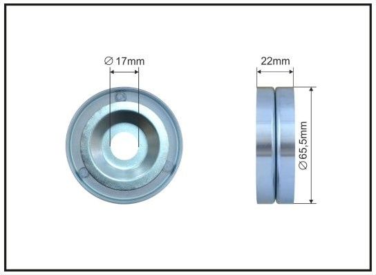 Натяжной ролик (натяжитель) приводного поликлинового ремня Caffaro (Металл). Артикул 500024