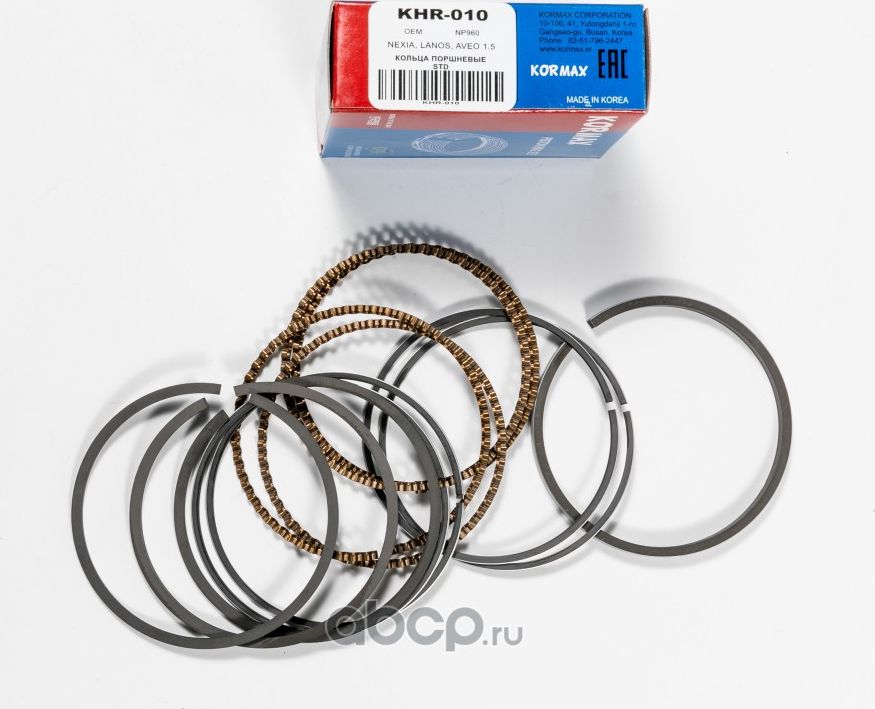 Кольца поршневые STD (Kormax). Артикул KHR010