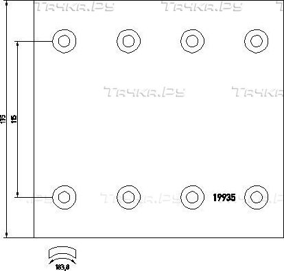Тормозные накладки Don. Артикул RN1011S7100