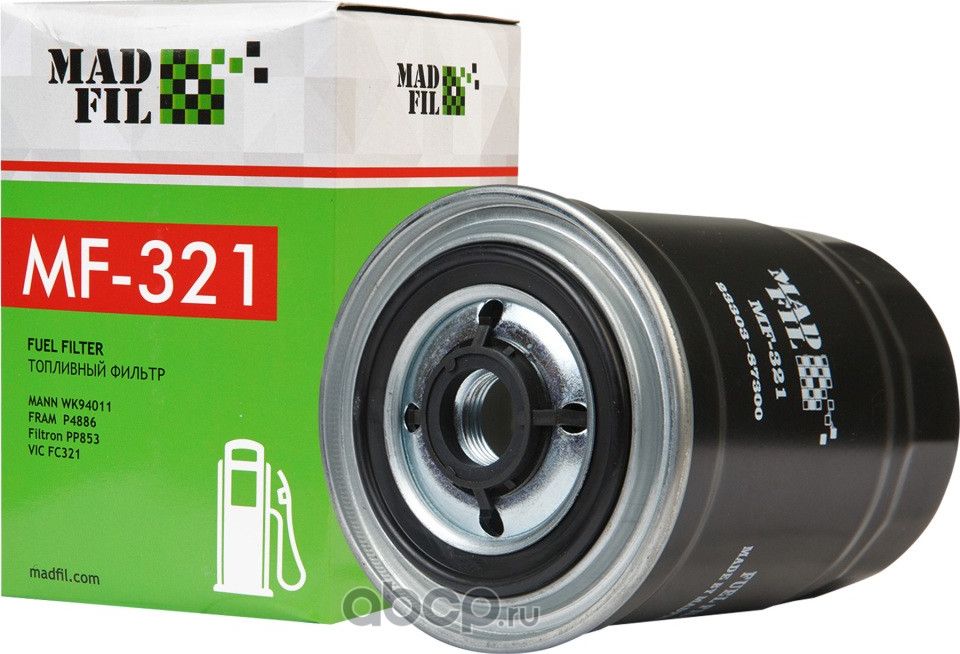 Фильтр топл. MF-321 Hyundai,Isuzu,Kia,Mazda,MMC,Nissan,Suzuki (FC-321,FC-409/FC (Madfil). Артикул MF321