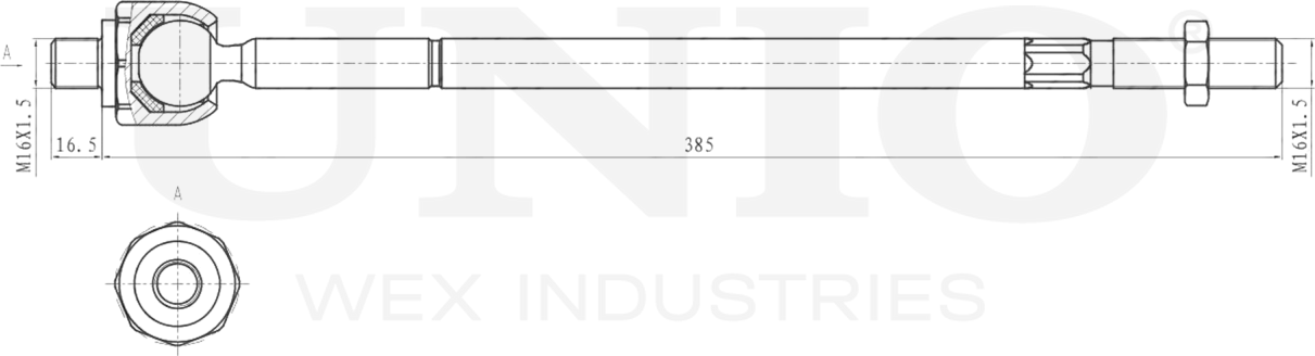 Тяга рулевая (Unio). Артикул SSP-30063