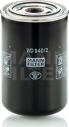 Масляный фильтр Mann-Filter. Артикул WD 940/2