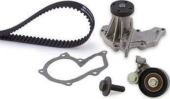 Помпа (водяной насос) с комплектом ремня ГРМ Gates PowerGrip® для Ford Fiesta IV 1995-1997. Артикул KP15433XS