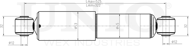 Амортизатор подвески (Unio). Артикул SAB-10521