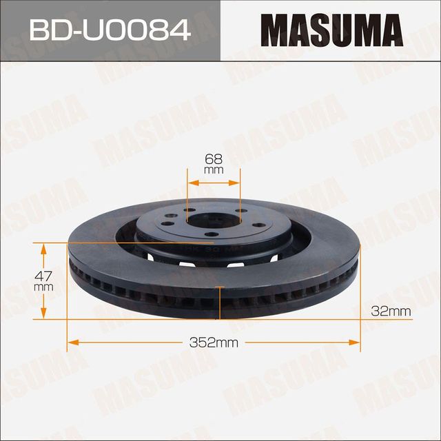 Диск тормозной (Masuma). Артикул BD-U0084