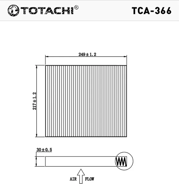 Фильтр салона (Totachi). Артикул TCA366
