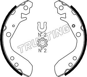 Тормозные колодки Trusting. Артикул 044.022