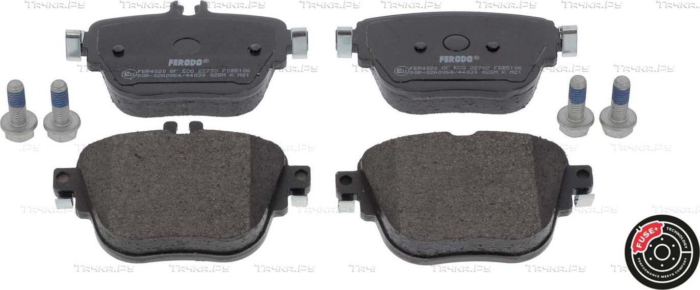 Тормозные колодки Ferodo FUSE+ Technology задние для Mercedes-Benz CLS III (C257) 2017-2026. Артикул FDB5106