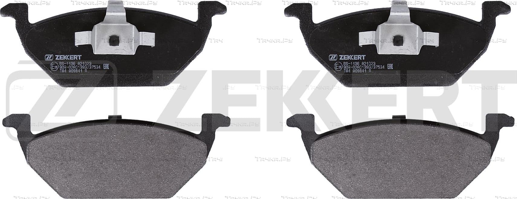 Тормозные колодки Zekkert передние для SEAT Ibiza IV 2008-2017. Артикул BS-1136