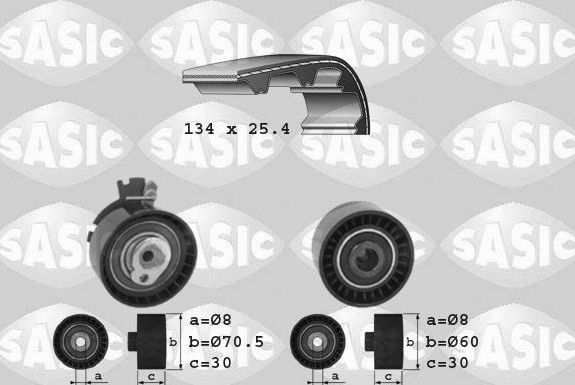 Ремень ГРМ с роликами (комплект) Sasic. Артикул 1750006