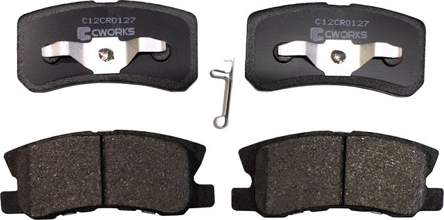 Колодки тормозные задние (Low Metallic) (Cworks). Артикул C12CR0127