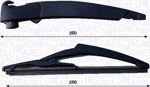 Поводок (рычаг) и щетка стеклоочистителя (дворника) Magneti Marelli для MINI Hatch III (F55/F56) 2013-2026. Артикул 000723180471