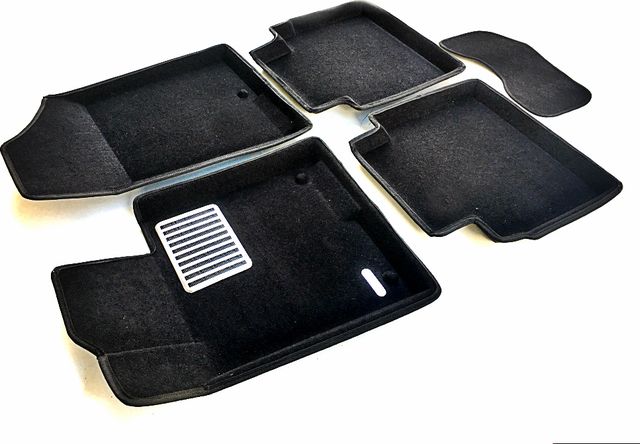 Коврики текстильные Euromat 3D Lux для салона Hyundai Sonata VI рестайлинг 2017-2019. Артикул EM3D-002929