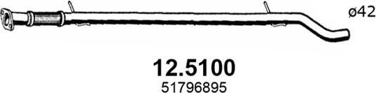 Глушитель (средняя часть) Asso. Артикул 12.5100
