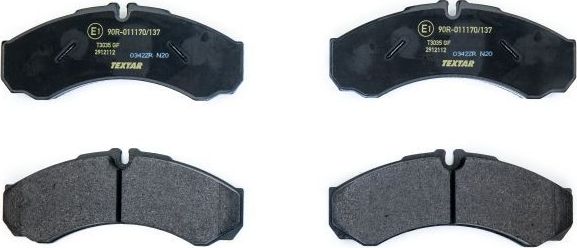 Тормозные колодки Textar Q+. Артикул 2912112