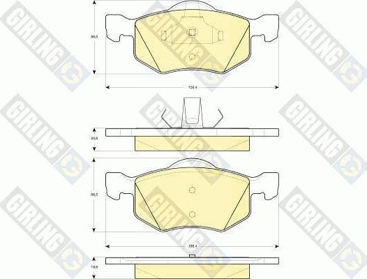 Тормозные колодки Girling. Артикул 6114972