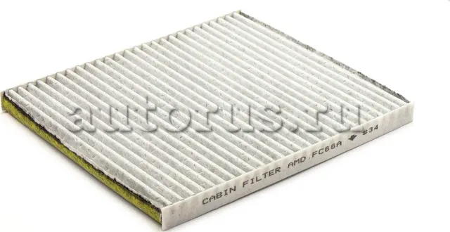 Фильтр салонный антибакт.угольн. HYUNDAI Solaris RB -2012 (AMD). Артикул AMD.FC66A
