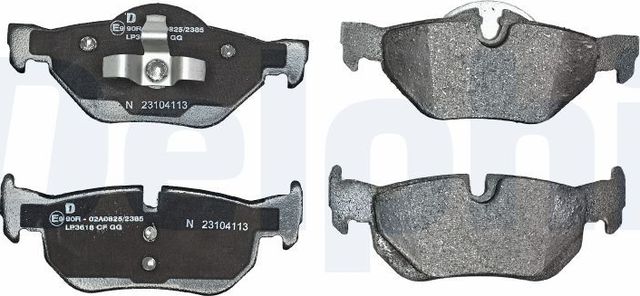 Тормозные колодки Delphi (Low-Metallic). Артикул LP3618