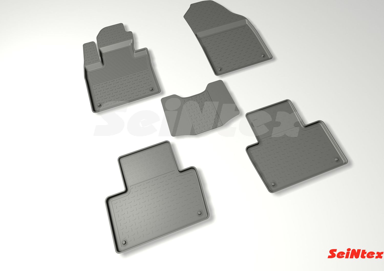 Коврики резиновые Seintex с высоким бортиком для салона Volvo XC90 II 2014-2026. Артикул 88281