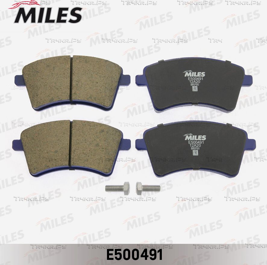 Тормозные колодки Miles (Керамика). Артикул E500491
