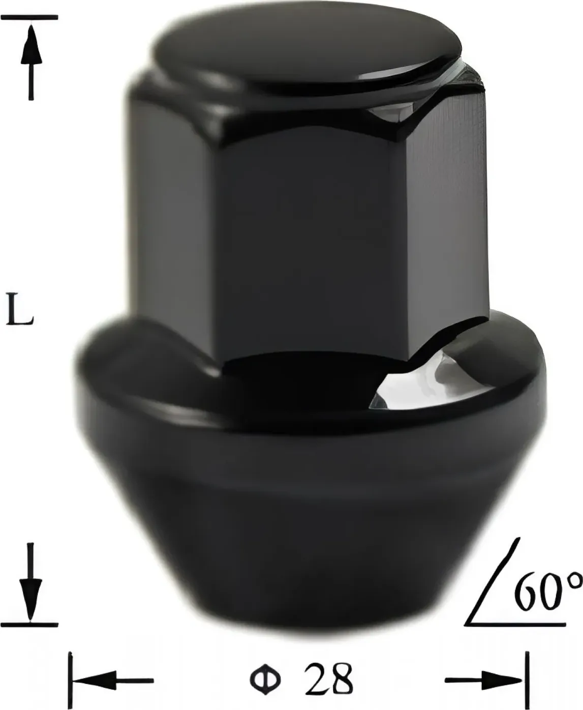 Гайка колесная M14x1.5x36.8. конус. кл.21. закрытая. хром для а/м Land Rover/For (Airline). Артикул ASCR036