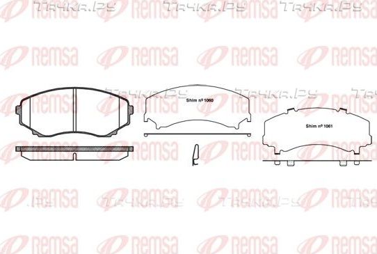 Тормозные колодки Remsa. Артикул 0397.22