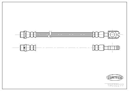 Тормозной шланг Corteco. Артикул 19032277