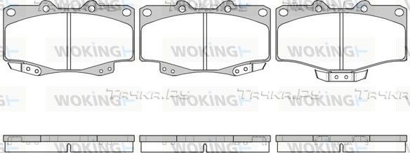 Тормозные колодки Woking. Артикул P2153.04