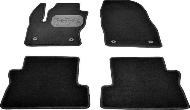 Коврики текстильные Норпласт в салон Ford Kuga II рестайлинг 2017-2019 ЧЕРНЫЙ. Артикул NPA10-VTe220-402