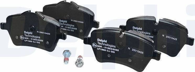 Тормозные колодки Delphi (Low-Metallic). Артикул LP1985