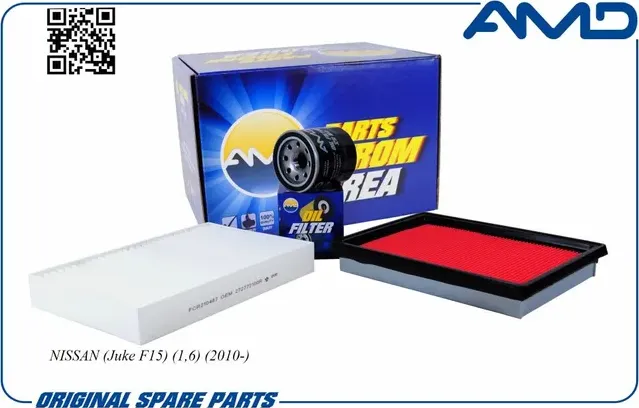 Комплект фильтров (масл.1520865F0C + возд.16546JG30A + салон.272771KA0A) (AMD). Артикул AMDSETF149