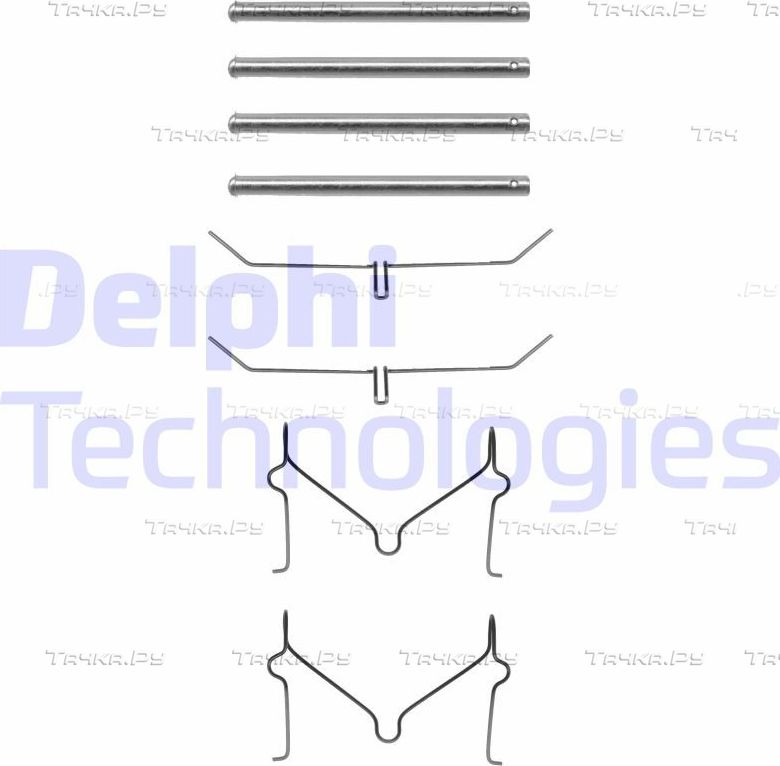 Комплектующие, колодки дискового тормоза Delphi. Артикул LX0182