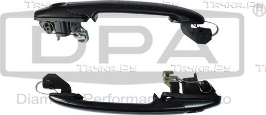 Ручка двери DPA передняя правая/левая для SEAT Alhambra I 1996-2010. Артикул 88371820502